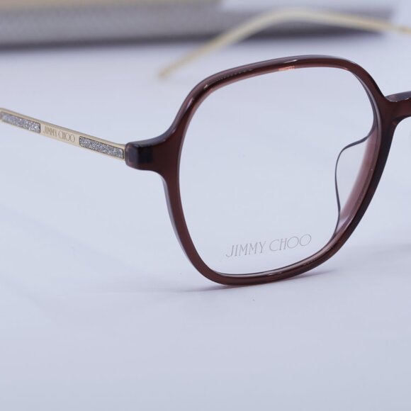 Final Price! Jimmy Choo JC367/F 009Q 00 Brown/Gold Eyeglasses 52mm main image 7